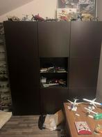 Besta kast zwart/ bruin, Huis en Inrichting, Kasten | Roldeurkasten en Archiefkasten, Ophalen, Overige materialen, Gebruikt, 150 tot 200 cm