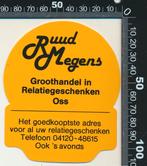 Sticker: Ruud Megens - Groothandel in relatiegeschenken Oss, Verzenden, Zo goed als nieuw, Bedrijf of Vereniging