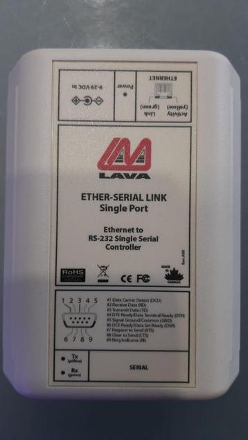 LAVA Ether-Serial Link | Ethernet naar Serial + Accessoires