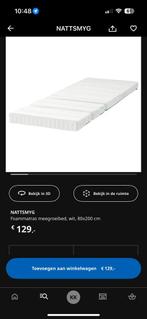 Nattsmyg meegroeimatras, Ophalen, Gebruikt, Eenpersoons, 80 cm