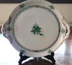 Herend 'Taartschaal' met handgrepen. Apponyi Groen., Ophalen of Verzenden