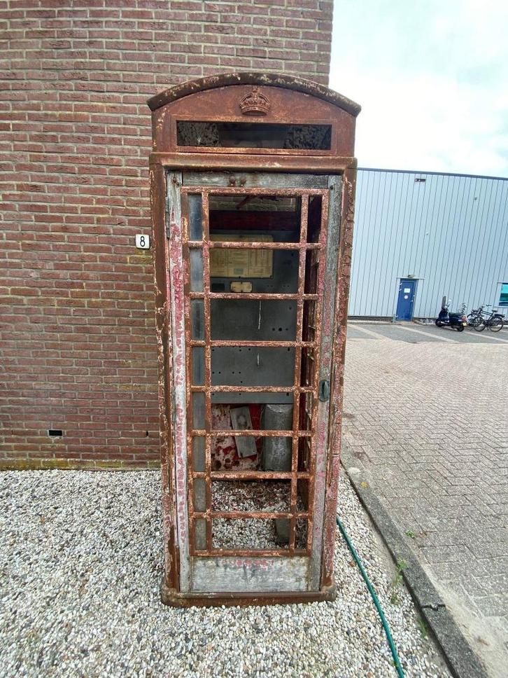 Originele Engelse telefooncel – 240 x 90 x 90 cm, Tuin en Terras, Tuinbeelden, Gebruikt, Overige typen, Overige materialen, Ophalen