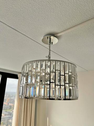 KRISTALLEN LAMP zilver beschikbaar voor biedingen