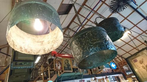 Unieke antieke koperen hanglampen meerdere stuks leverbaar, Antiek en Kunst, Antiek | Lampen, Ophalen