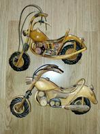 2x Houten & Bamboe Motorfietsen | Handmade | Thailand, Verzamelen, Beelden en Beeldjes, Ophalen of Verzenden