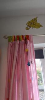 Lange roze gordijnen kinderkamer 2 stuks, Kinderen en Baby's, Kinderkamer | Inrichting en Decoratie, Zo goed als nieuw, Ophalen