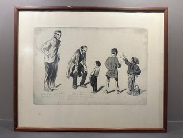 Vintage Prent Caspar (Jebke) de Haan IV beschikbaar voor biedingen