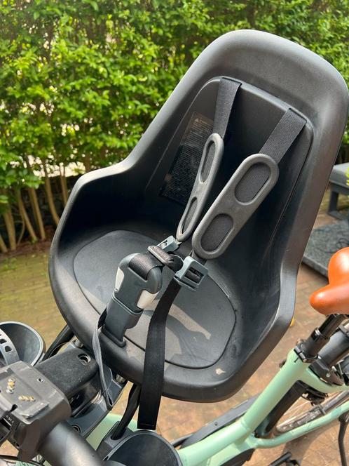 Bobike Mini ONE Voorzitje Zwart, Fietsen en Brommers, Fietsaccessoires | Fietsstoeltjes, Zo goed als nieuw, Voorzitje, 9 t/m 18 kg