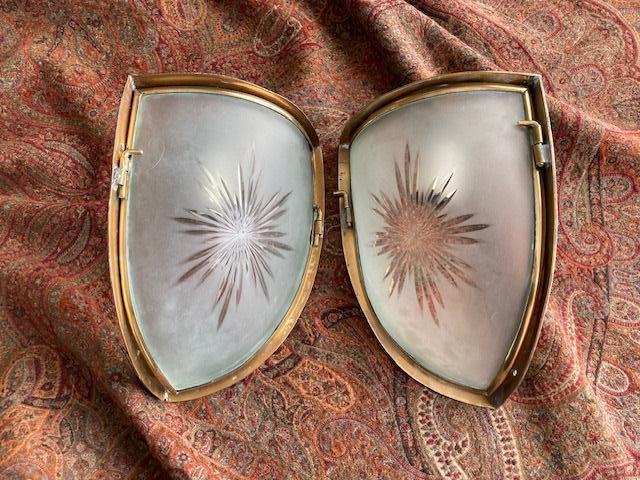 2 antique  HOEK appliques 1900     Porte de Clignancourt FR., Antiek en Kunst, Antiek | Lampen, Ophalen of Verzenden