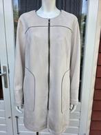 Imitatie suède blazer jas circa maat 44, Beige, Maat 42/44 (L), Ophalen of Verzenden, Zo goed als nieuw