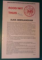 Programma Ajax-Heerjansdam, Bekerwedstrijd 1984, Ophalen of Verzenden, Gebruikt, Ajax, Boek of Tijdschrift