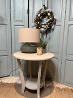 Prachtige landelijke  tafel lamp, nieuw, keramiek groen, Ophalen of Verzenden, Zo goed als nieuw, Rechthoekig, Minder dan 25 cm