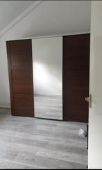 PAX schuifdeur kast bruin hout/met spiegel. WEG VOOR 24-11, Huis en Inrichting, Kasten | Kledingkasten, Ophalen, Gebruikt, Overige materialen