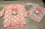 Daisy Duck set twinning sweaters maat 122/128 - M, Disney, Meisje, Trui of Vest, Ophalen of Verzenden