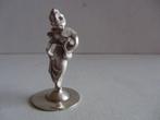 Miniatuur zilver  Ej28 vrouw + waaier zilveren miniaturen, Verzenden, Zilver