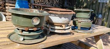Vintage ! Set van 3 x Petroleumstel  beschikbaar voor biedingen