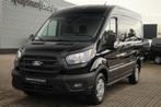 Ford Transit 350 2.0TDCI 165pk L2H2 Trend | Automaat | 2800k, Auto's, 1995 cc, 4 cilinders, 2800 kg, Zwart