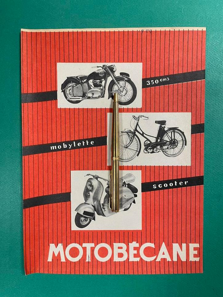 Motobécane Motorcycle Advertentie 1953 FRA (Origineel), Verzamelen, Tijdschriften, Kranten en Knipsels, Knipsel(s), Buitenland