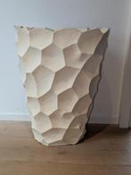 bloempot wit groot 3 stuks te koop, Ophalen, 40 cm of meer, Binnen, Zo goed als nieuw