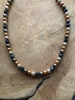Nieuw! Goud/ koper kleurige parelketting, Overige materialen, Verstelbaar, Nieuw, Ophalen of Verzenden