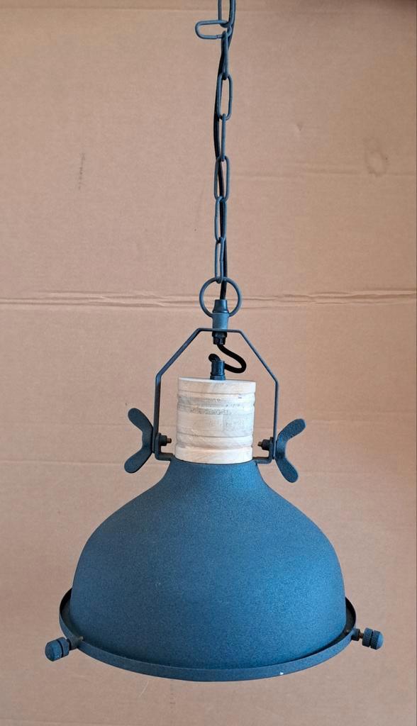 LABEL51 Hanglamp Grid grijs industrieel, Huis en Inrichting, Lampen | Hanglampen, Zo goed als nieuw, Minder dan 50 cm, Ophalen