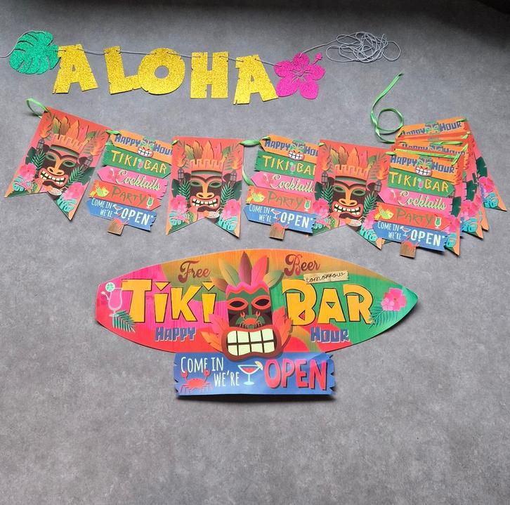 Hawaii, aloha, strand versiering, Hobby en Vrije tijd, Feestartikelen, Nieuw, Versiering, Verjaardag, Ophalen of Verzenden