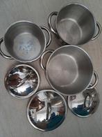 Sola pannenset, Huis en Inrichting, Keuken | Potten en Pannen, Gebruikt, Pannenset, Ophalen of Verzenden, Rvs