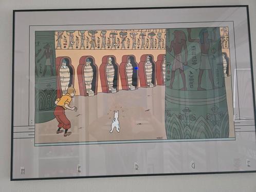 Kuifje - De Sigaren van de Farao - Originele Poster, Antiek en Kunst, Kunst | Litho's en Zeefdrukken, Ophalen of Verzenden