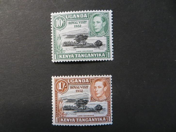 A14217: Kenya Uganda Tanganyika GVI    2 stuks, Postzegels en Munten, Postzegels | Afrika, Tanzania, Ophalen of Verzenden