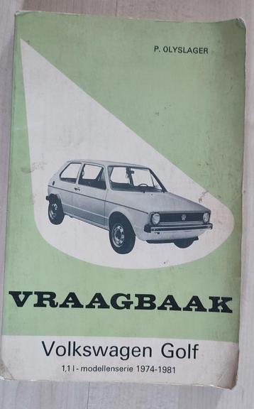 Vraagbaak Volkswagen Golf - modellenserie 1974-1981 beschikbaar voor biedingen