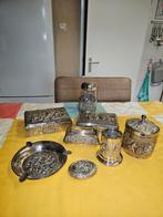 Verzilverde sigarettendozen, asbak en overige, Ophalen of Verzenden