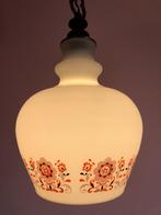 Originele "bloemen" hanglamp uit de 60s, vintage design, Ophalen of Verzenden, Zo goed als nieuw, Glas