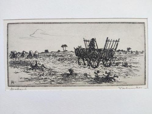 Johan Hemkes (1894-1988) - Ets Brabant, Antiek en Kunst, Kunst | Etsen en Gravures, Ophalen of Verzenden