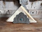 Vintage servethouder van tin met turquoise steentje, Huis en Inrichting, Keuken | Keukenbenodigdheden, Ophalen of Verzenden