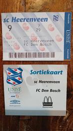 Oude entreekaarten SC Heerenveen., Verzamelen, Ophalen of Verzenden, Gebruikt, Overige binnenlandse clubs, Vaantje of Sjaal