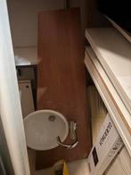 Wastafel met houten blad, Ophalen, Minder dan 50 cm, Gebruikt, Minder dan 25 cm