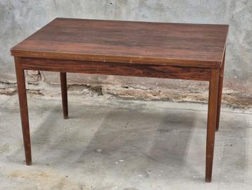 Retro Vintage palissander uitschuifbare tafel jaren 60 beschikbaar voor biedingen