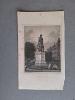 1858 - Staalgravure AMSTERDAM standbeeld Rembrand, Antiek en Kunst, Antiek | Boeken en Bijbels, Verzenden