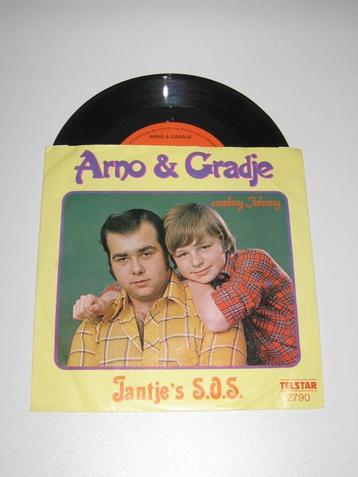 SINGLE : Jantje´s S.O.S. / Cowboy Johnny -  Arno & Gradje beschikbaar voor biedingen