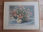 Ingelijst stilleven bloemen, Antiek en Kunst, Kunst | Tekeningen en Foto's, Ophalen of Verzenden
