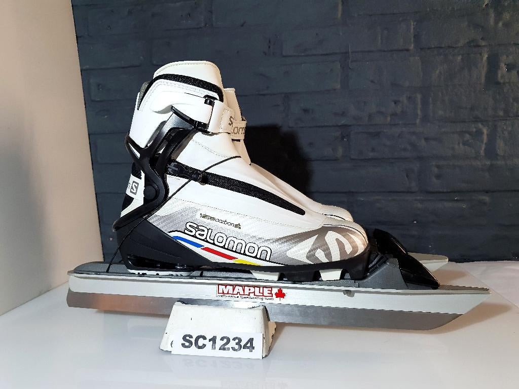 Salomon Vitane Carbon Clicknoren Kluunschaatsen Maat 36 2/3, Sport en Fitness, Schaatsen, Klapschaats, Verzenden, Nieuw, Maple