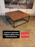 Nieuwe icatchers salontafel teakhout albast inleg €220, Ophalen, ., Nieuw, .