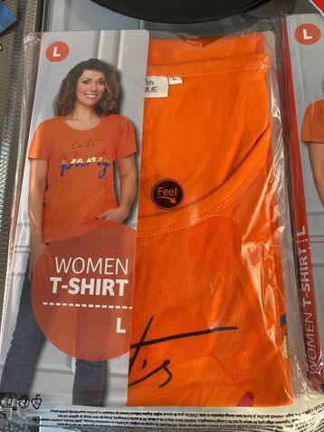 Oranje t-hirt beschikbaar voor biedingen