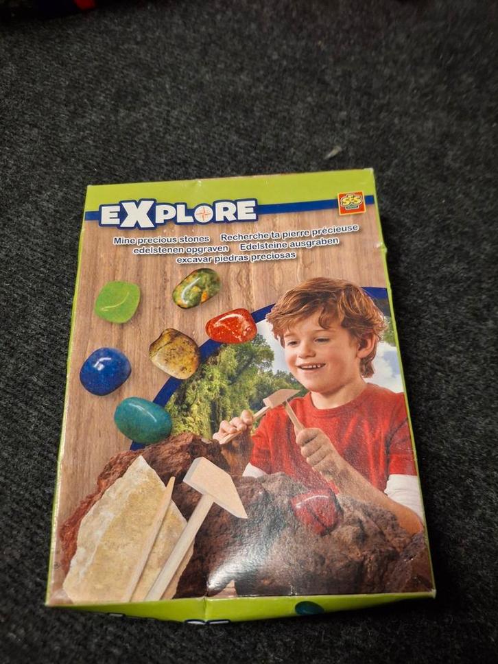 Explore Edelstenen Opgraven - Nieuw!, Kinderen en Baby's, Speelgoed | Educatief en Creatief, Nieuw, Knutselen, Ontdekken, Ophalen