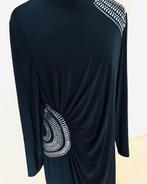 Joseph Ribkoff zwarte jurk met studs maat 48[vDM], Zwart, Maat 46/48 (XL) of groter, Ophalen of Verzenden, Zo goed als nieuw