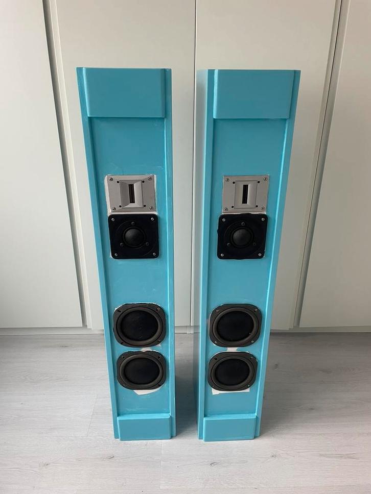 Pied Piper Aura zelfbouw, Audio, Tv en Foto, Luidsprekers, Zo goed als nieuw, Front, Rear of Stereo speakers, 120 watt of meer