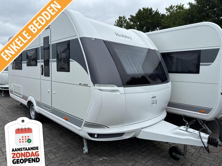 Hobby De Luxe 460 LU Model 2026, Caravans en Kamperen, Caravans, Bedrijf, tot en met 4, Rondzit, Hobby, 2 aparte bedden, Overige typen