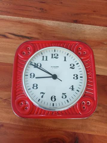 Vintage Keramiek Klok - Wandklok beschikbaar voor biedingen