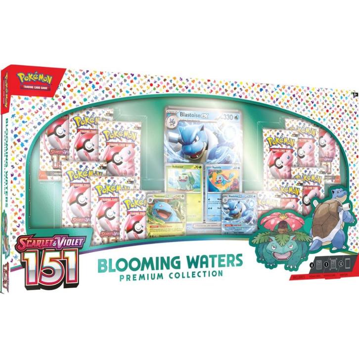 Scarlet & Violet 151 Blooming Waters Premium Collection, Hobby en Vrije tijd, Verzamelkaartspellen | Pokémon, Nieuw, Overige typen