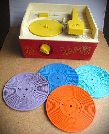 Fisher-price Pickup~Platenspeler met "platen" muziekdoos beschikbaar voor biedingen